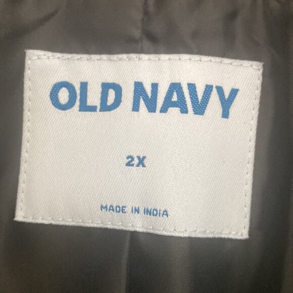 Old navy black soft brushed funnel neck coat - Picture 9 of 11